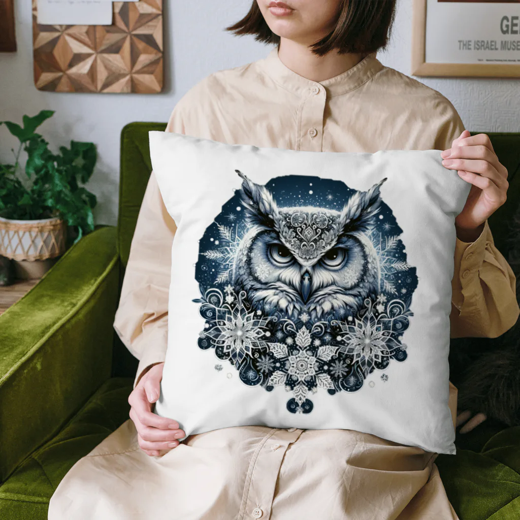 niko&PANDA shopのフクロウリース Cushion