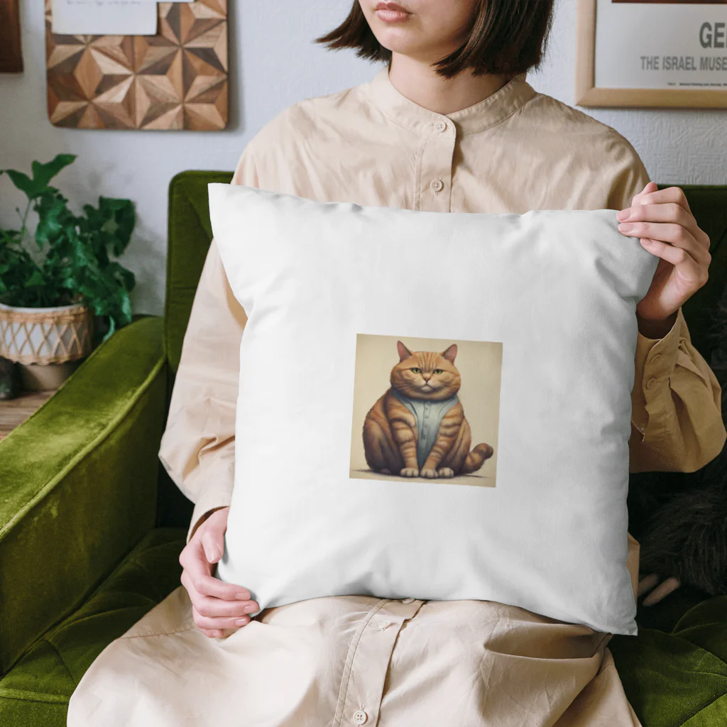 machakooのぽっちゃり猫 Cushion