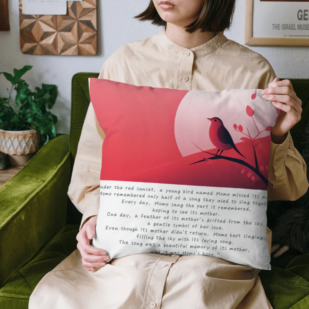 鳥救うSUZURIの『ははどり』【寄付付き商品】 Cushion