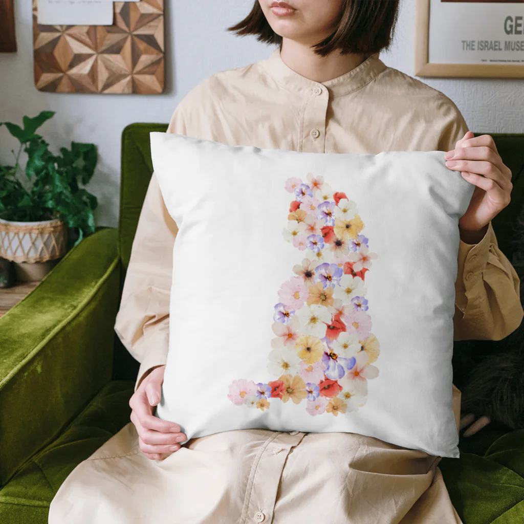 白桃のflower2 Cushion