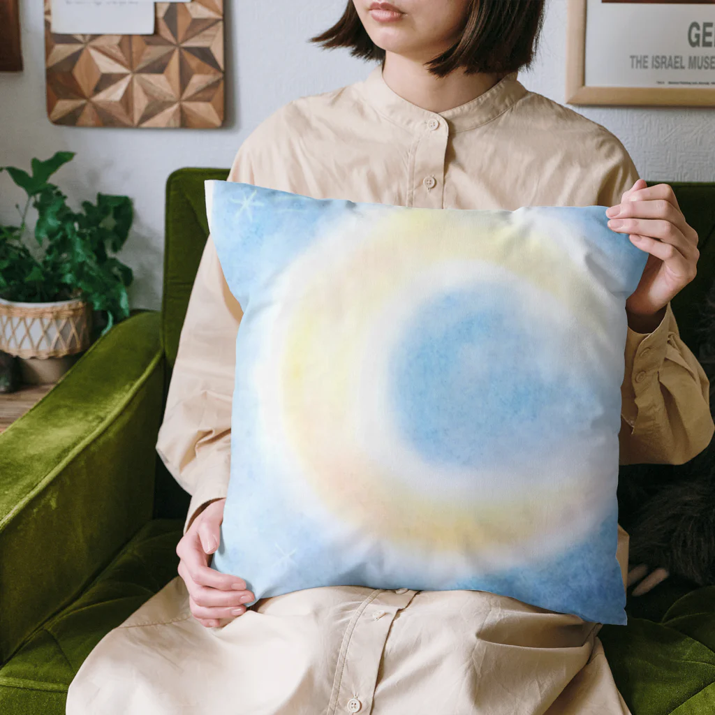 もなころショップの三日月　パステルアート Cushion