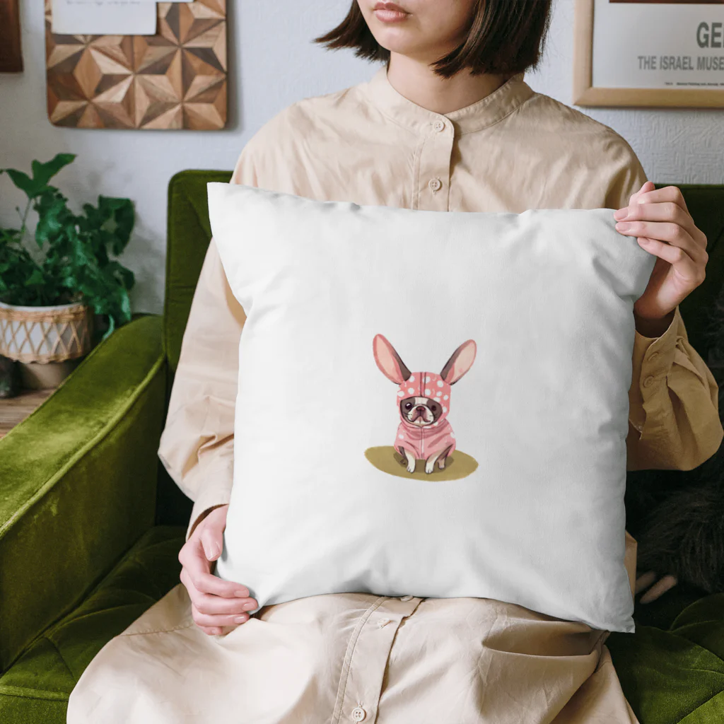 syobeのウサみみフレンチ Cushion