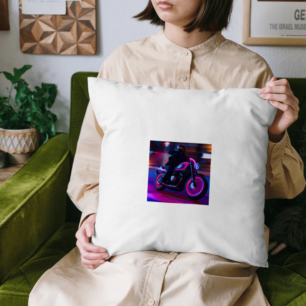 MaSaRuのバイクのイラストグッズ Cushion