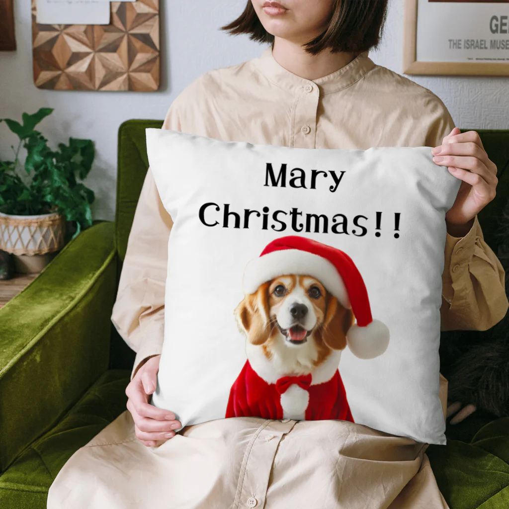 bui0000のサンタコスの犬 Cushion