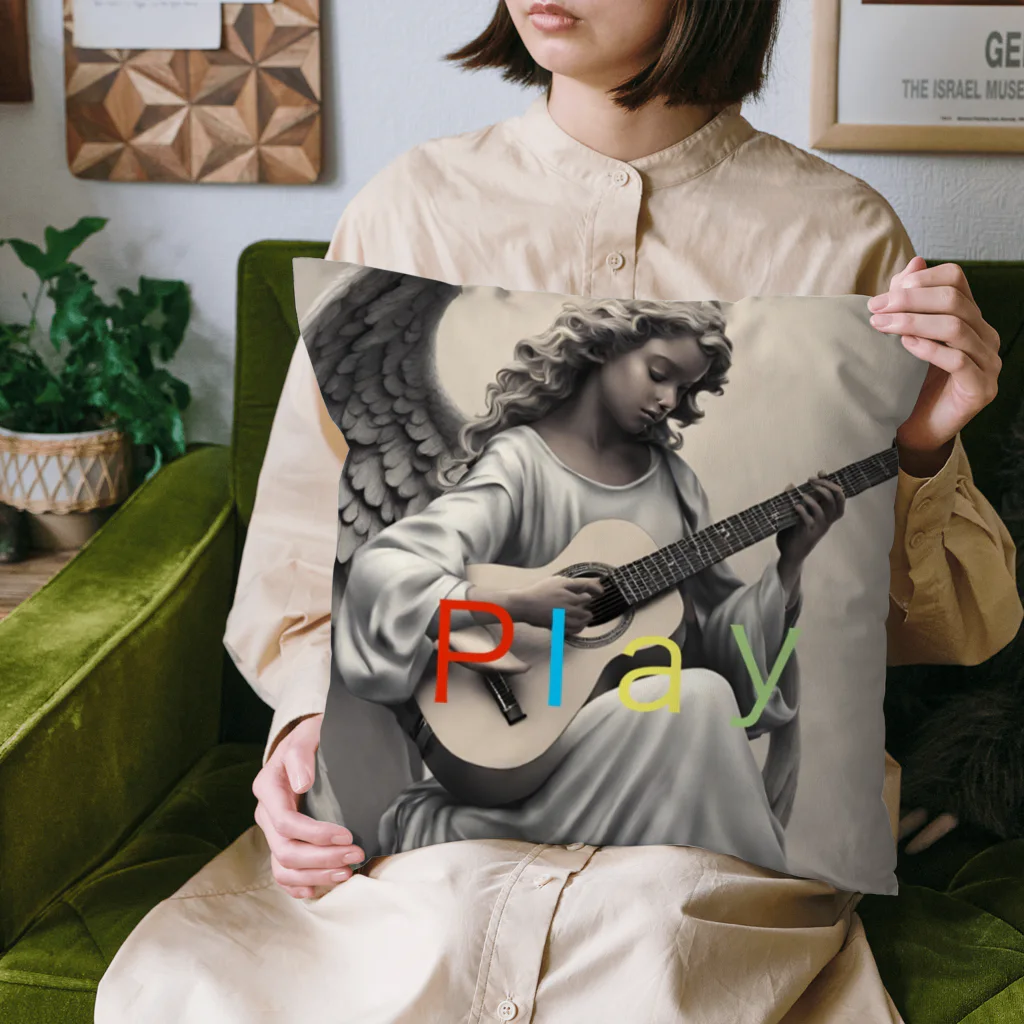 パイルドライバーのAngel playing guitar Cushion