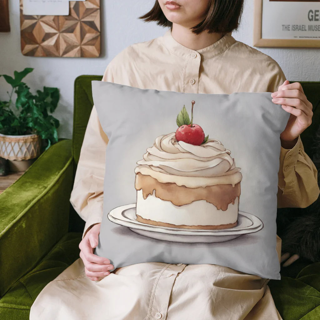 sky & sea  shopのいちごタルト Cushion