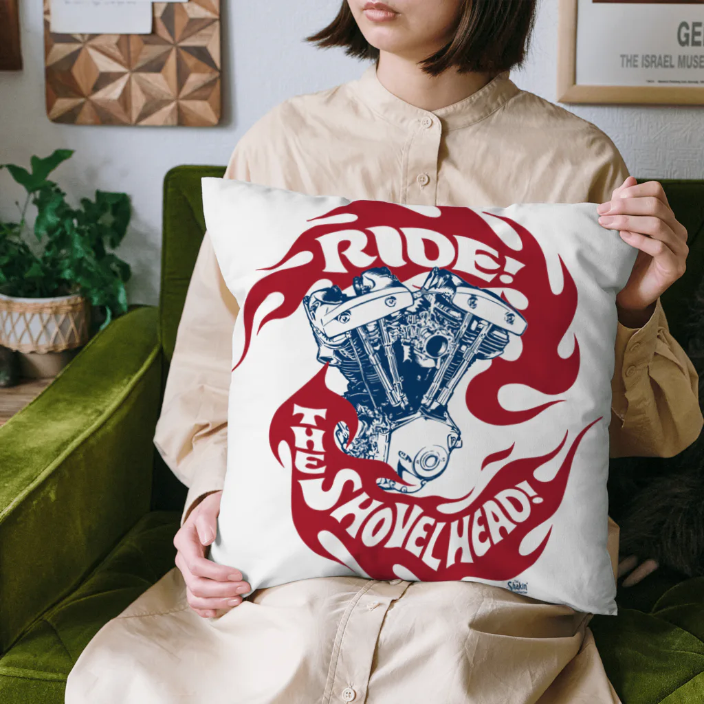 ショベルヘッドに乗ろう！Ride the Shovelhead!のショベルヘッドに乗ろう！フレイムスシリーズ Cushion