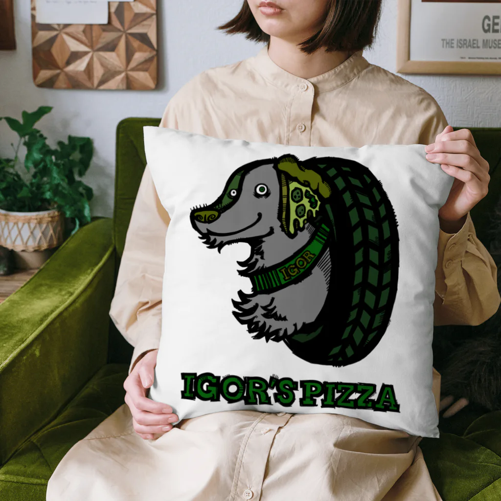 IGOR’S PIZZAのIGOR‘S PIZZA ロゴ クッション