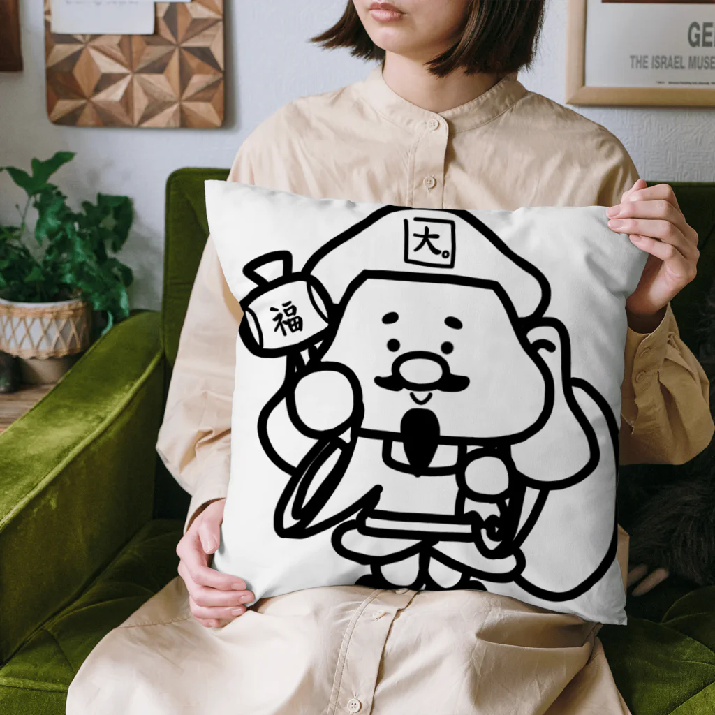 ゆーちゃんのおえかきの大黒天さん。 Cushion