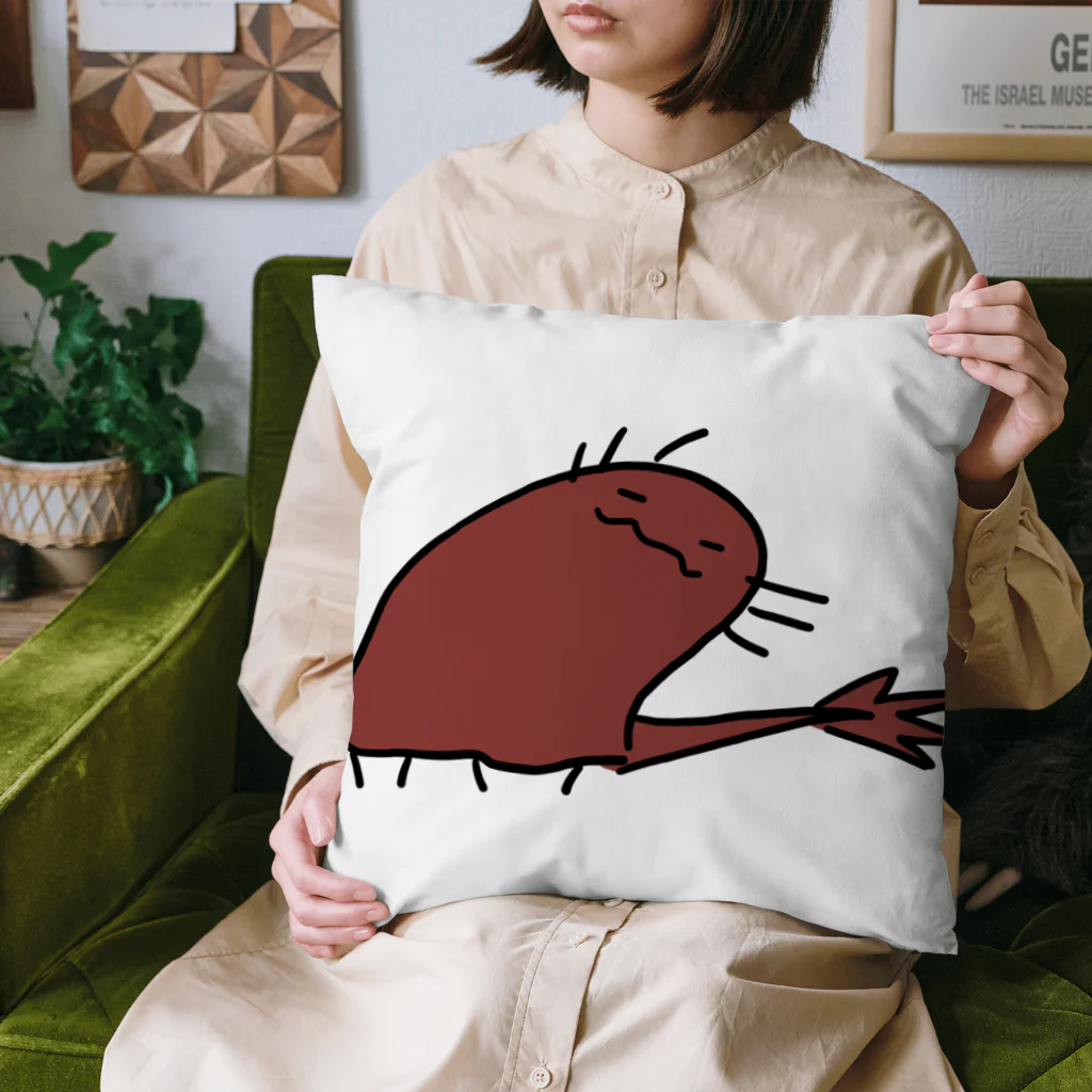 サラマンダーの屋台🦎🫑のうぱまんだーB Cushion