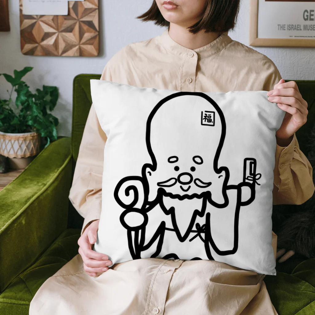 ゆーちゃんのおえかきの福禄寿さん。 Cushion