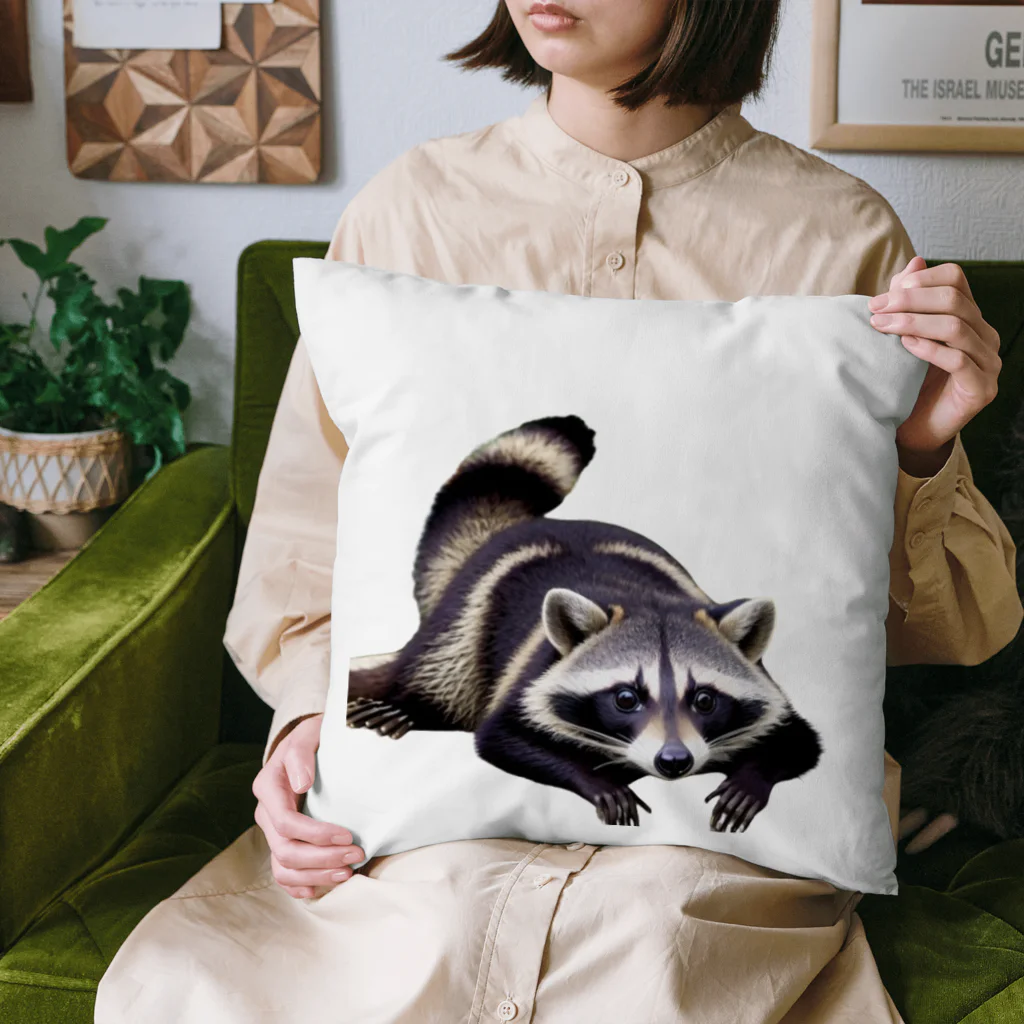 AI イラスト工房の平伏あらいぐま Cushion