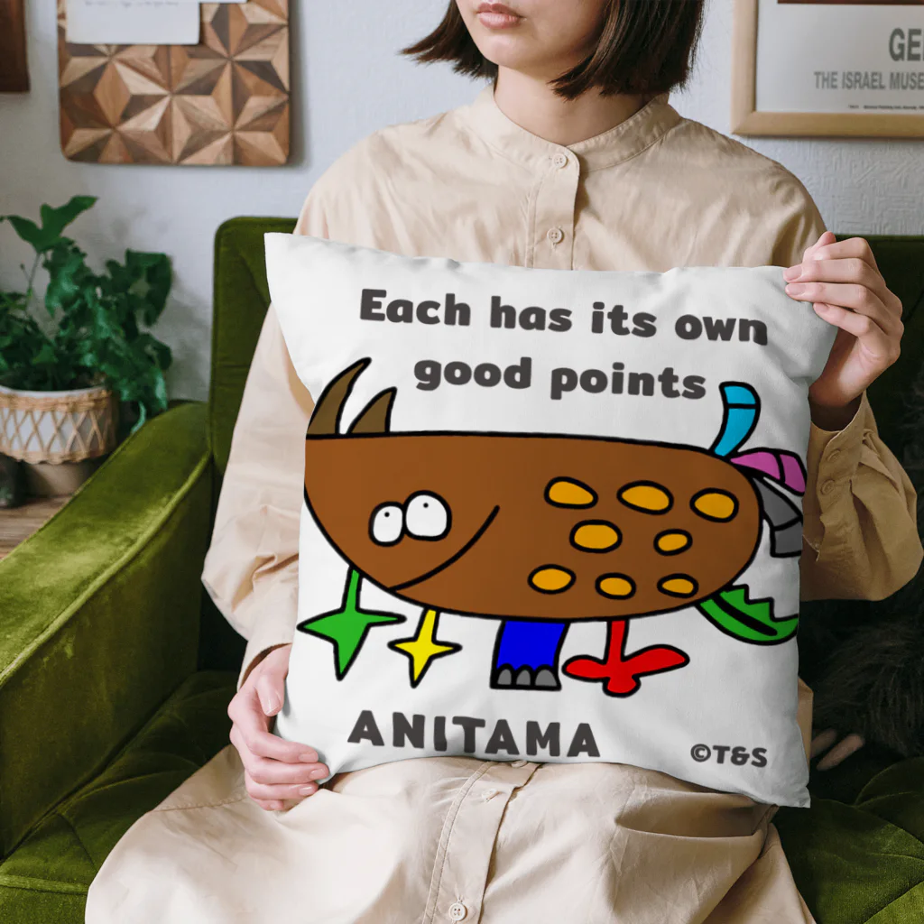 T&S.TWINS.ART.SHOPのANITAMA〜あにたま Cushion