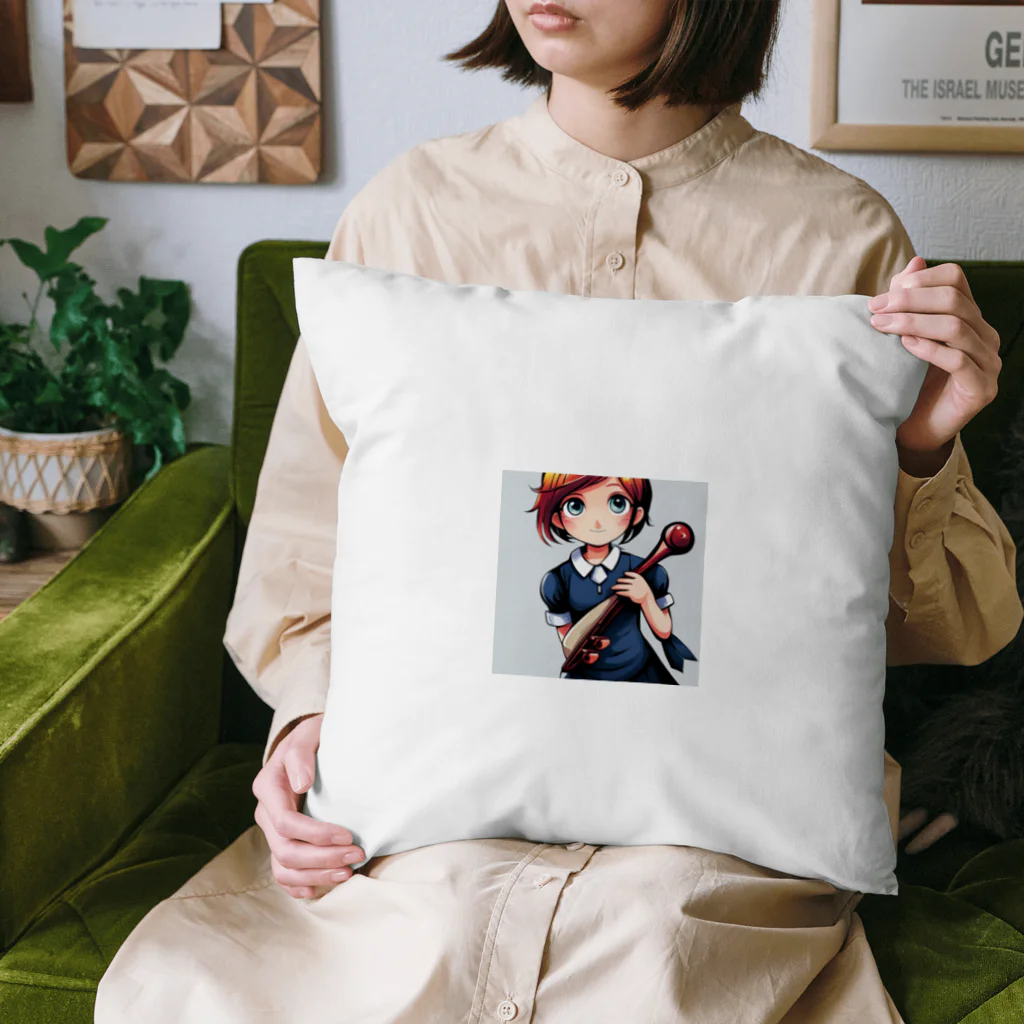 ほっこり絵音舎のオケ部入団希望の リンちゃん Cushion