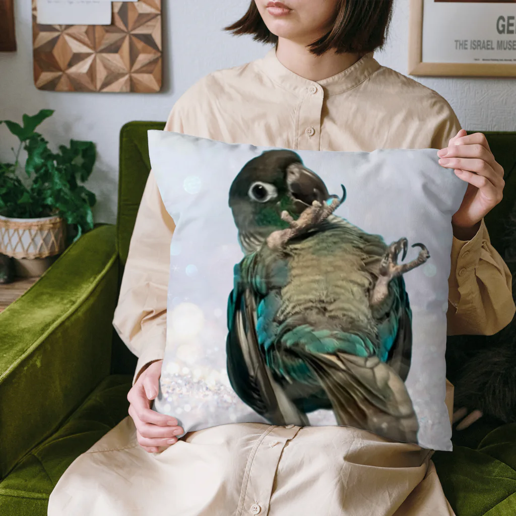 ウロコインコ好きの人へのかわいさを全面に Cushion