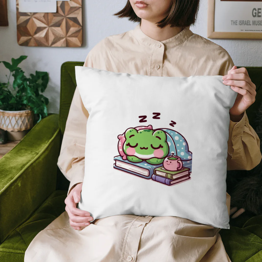 Shiba_IncのSleeping frogs(熟睡する蛙) Cushion