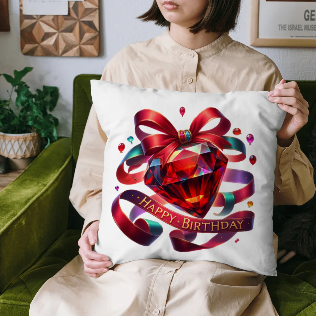 niko&PANDA shopの1月　ガーネット Cushion