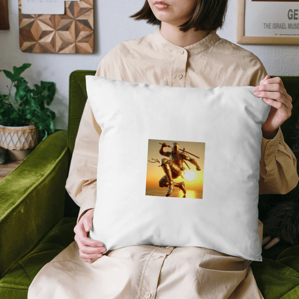 にんにんにんじゃのゴールデン忍者 Cushion