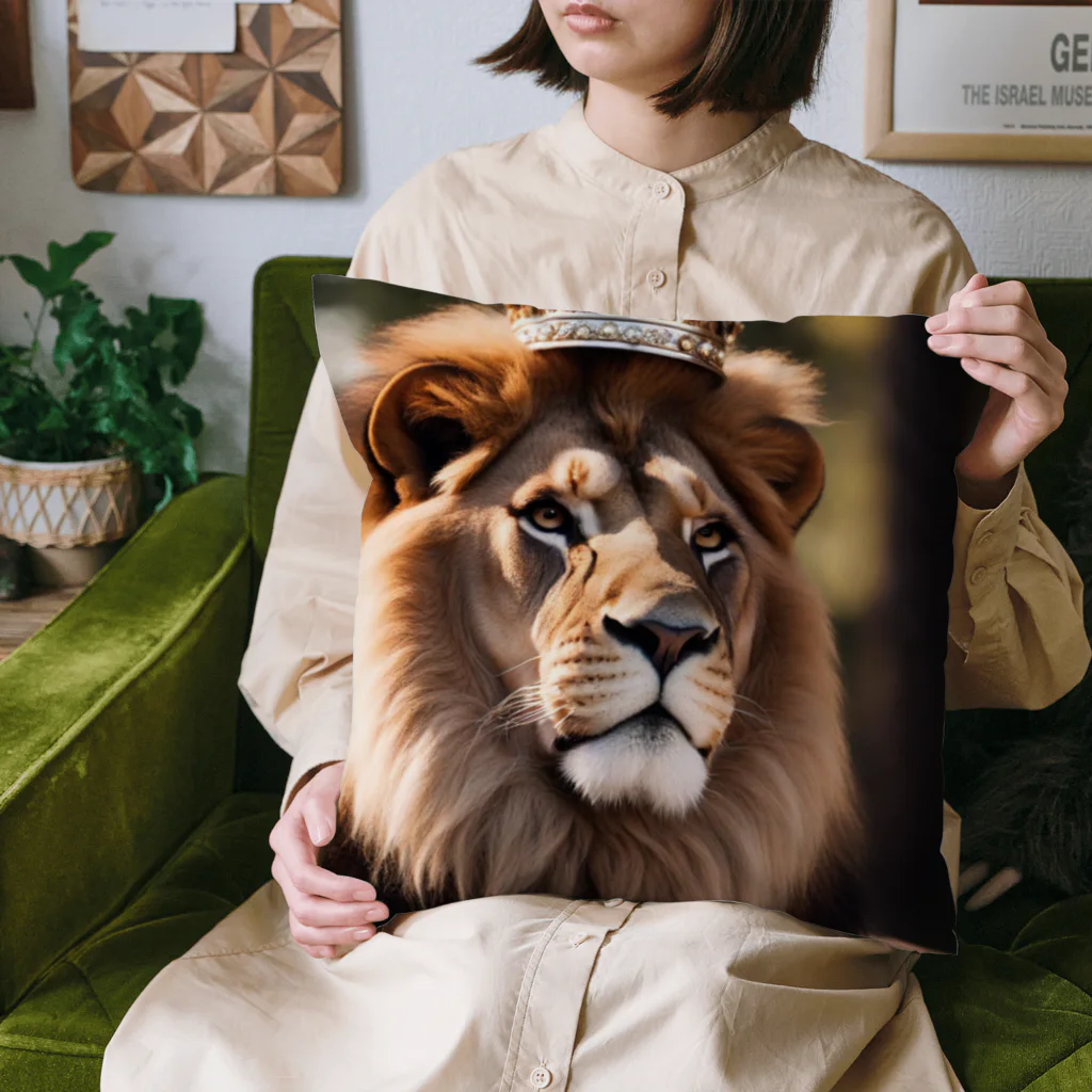 Mint3110-factoryの🦁ライオンキング(King of Lion) Cushion