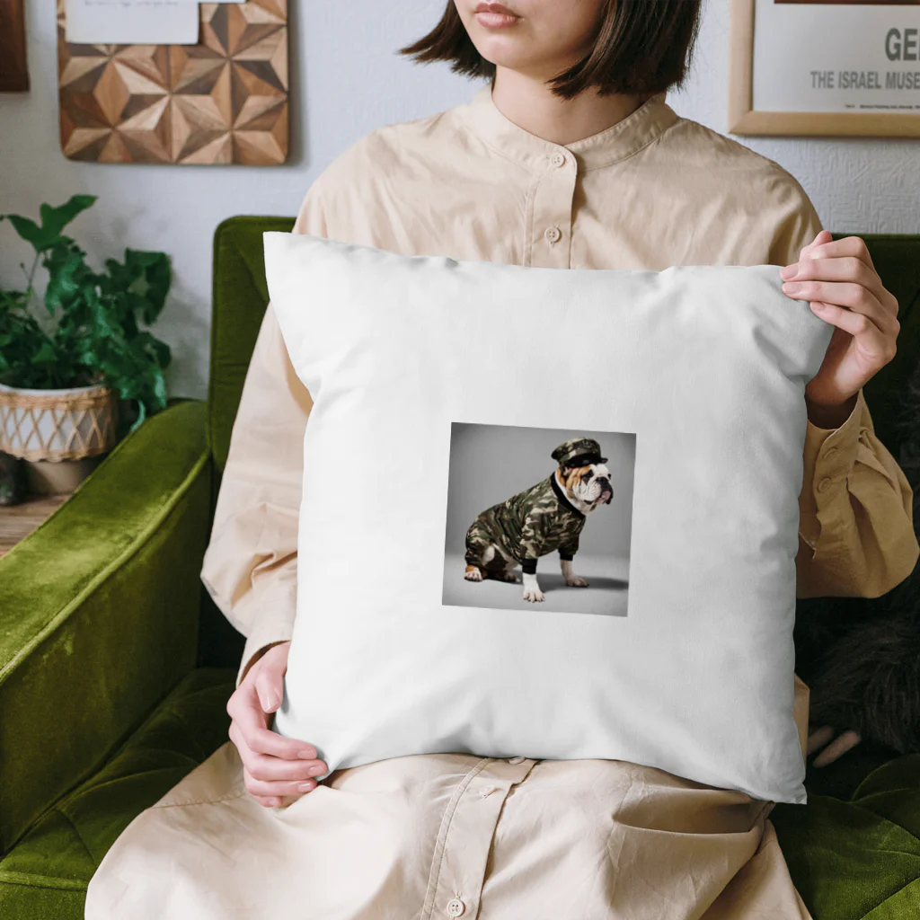 中原ひろふみのブルド軍曹 Cushion