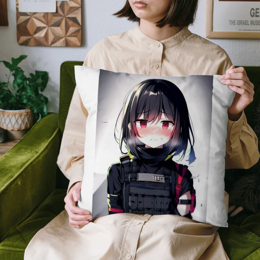 キャラクターグッズの【戦闘員少女】人工呼吸...ですか？... Cushion