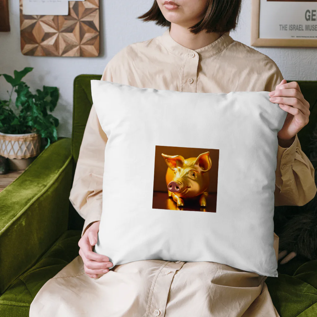 chikinpigの金運アップのブタちゃん Cushion