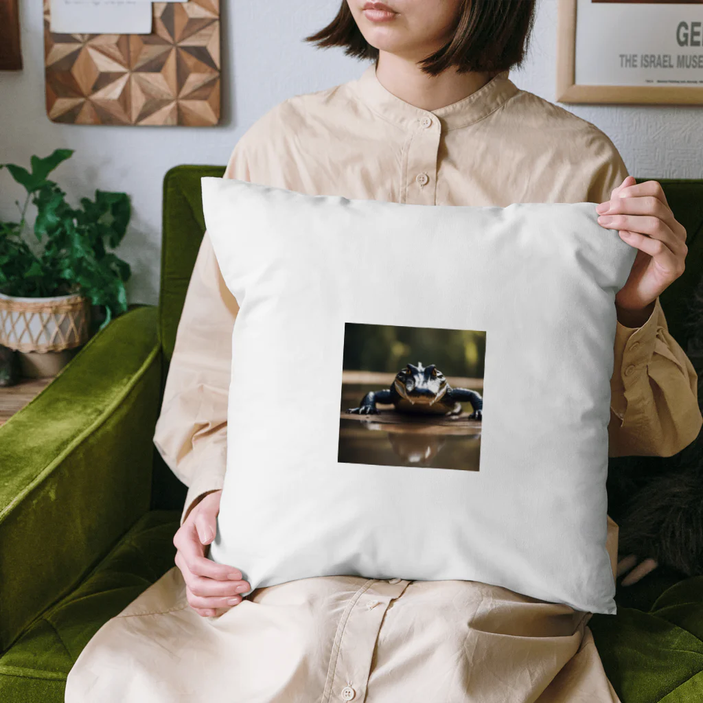 クロコダイリテンのTheWANI-front- Cushion