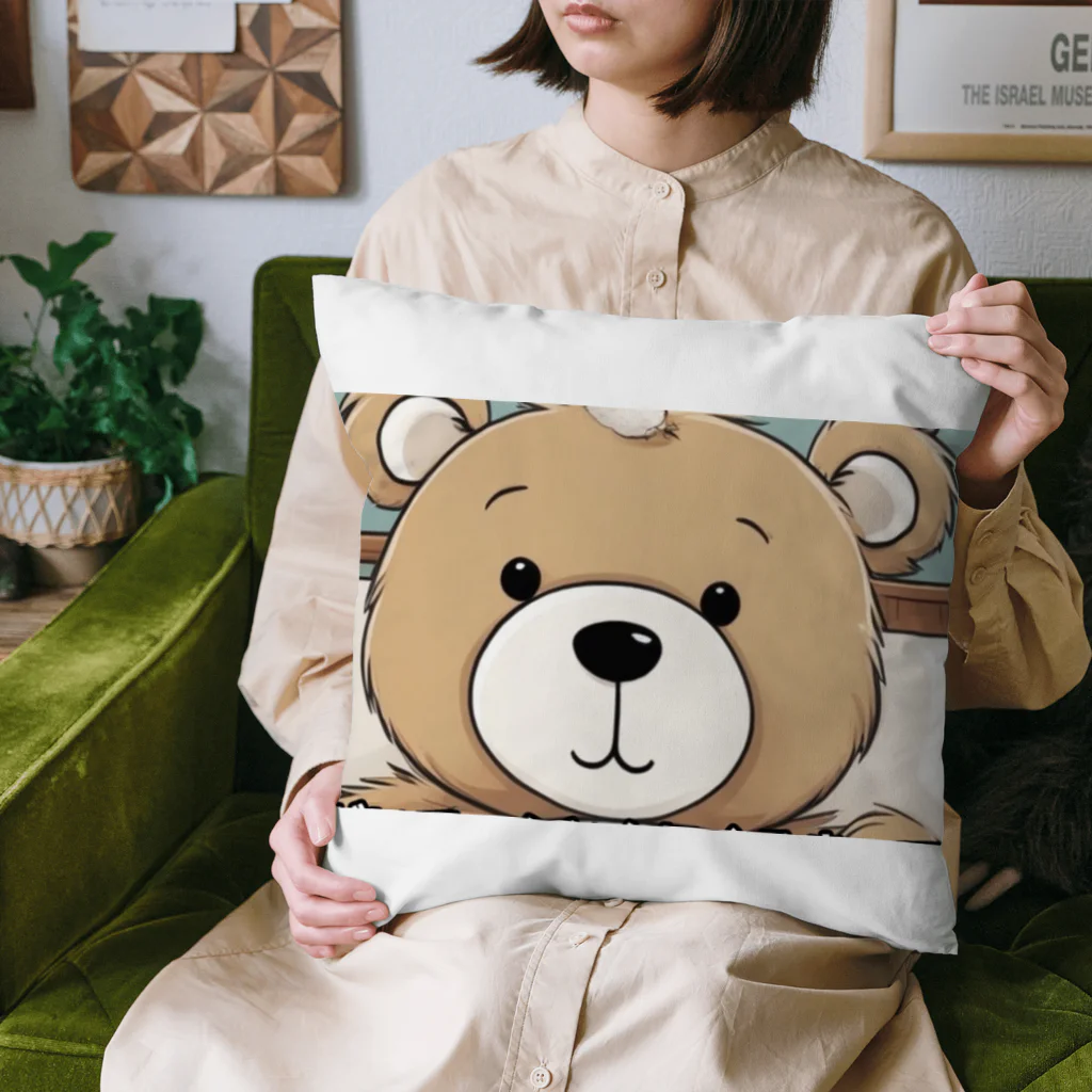 クマのおつまみ777のクマちゃん Cushion