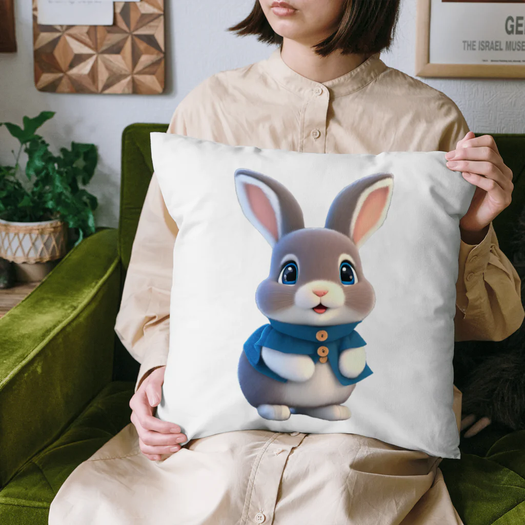 ぱんだまんの３Dウサギ Cushion