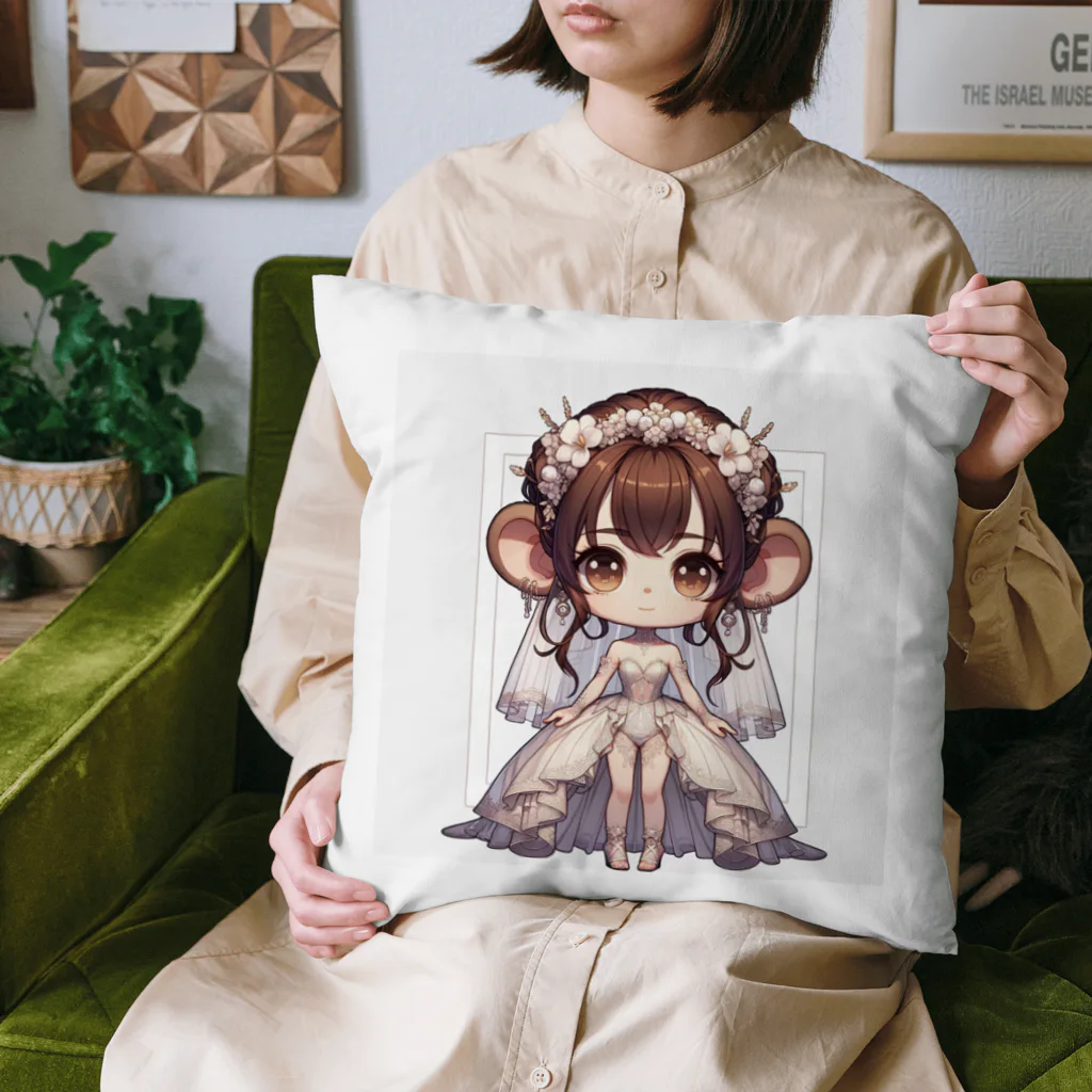 干支シティの申の花嫁 Cushion