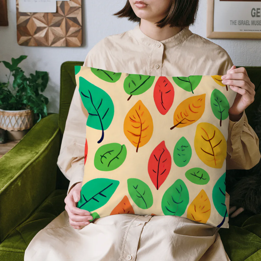 ＊Leafus_リーフアス＊のgreen leaf green Cushion