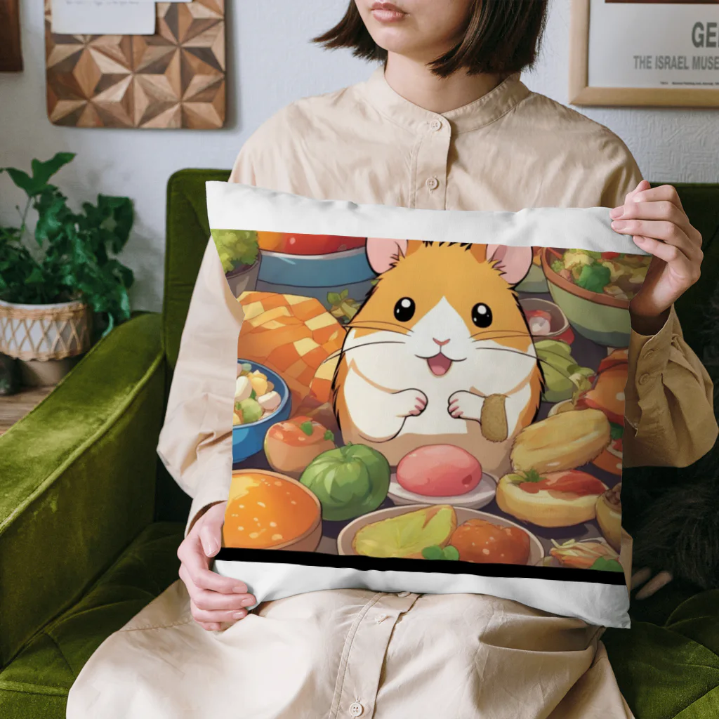 usubokeのハムスターのグルメな冒険 Cushion