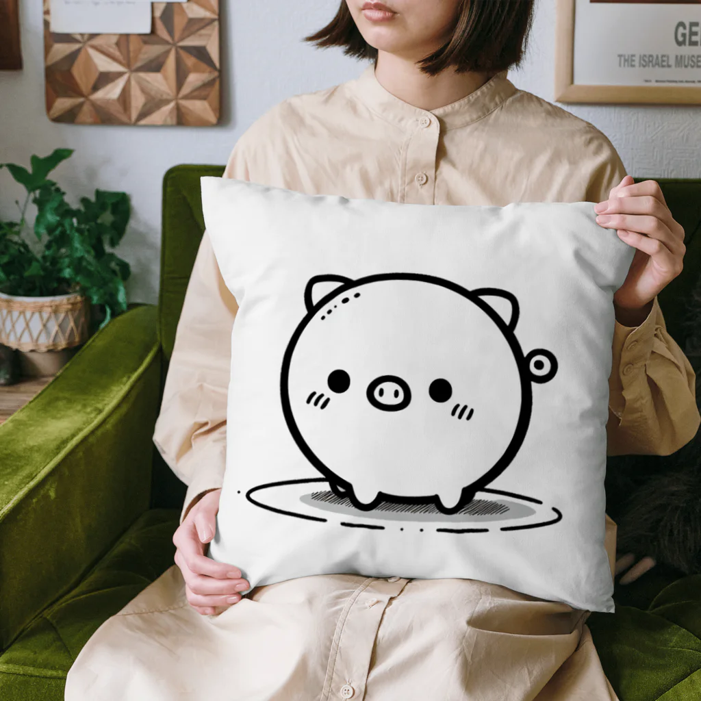 終わらない夢🌈のまんまる🐷ぶたちゃん😍 Cushion