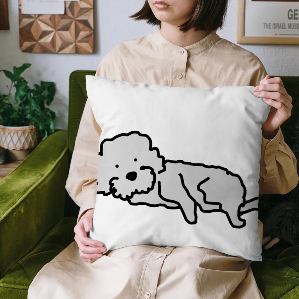 カール亭のなにか？とちょっ起きるワンさん　犬 Cushion