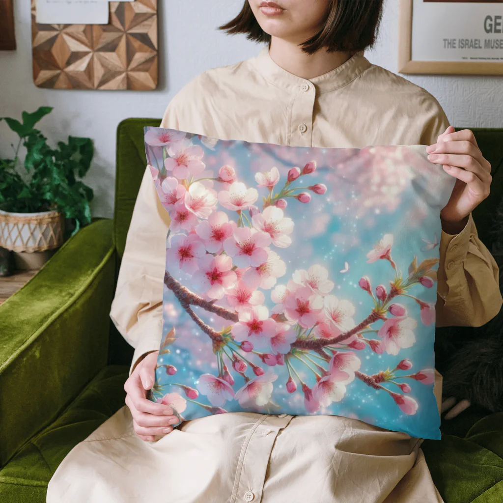 終わらない夢🌈の美しい桜🌸✨ Cushion