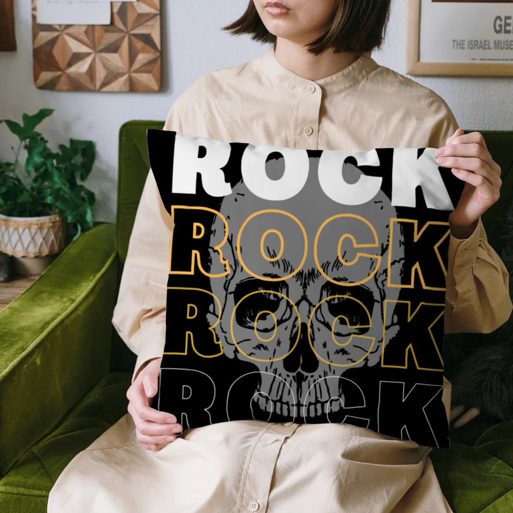 ロック堂のスカルROCK クッション