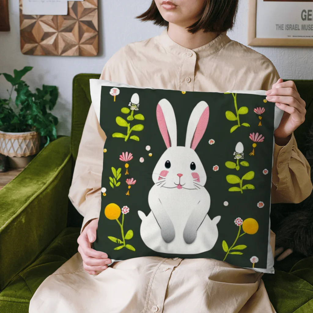 リキ製作所のウサギのおはようございます Cushion