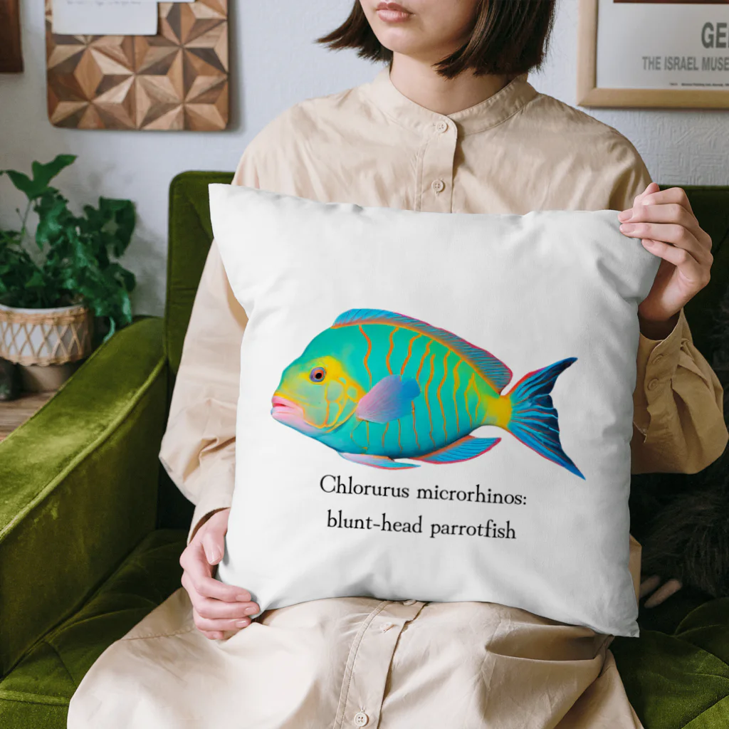 摩訶不思議屋のイラブチャー（ブダイ）魚バージョン Cushion