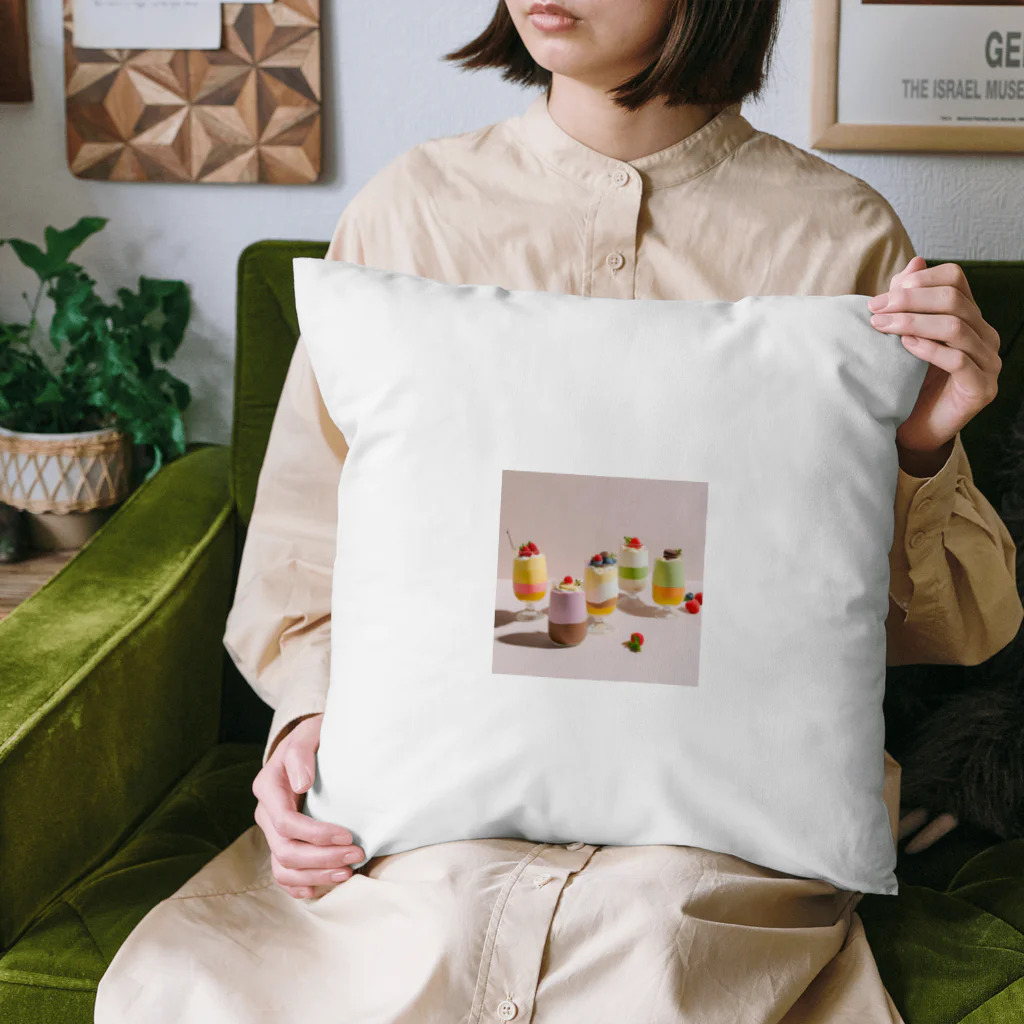 ai美女ショップのカラフルパフェ🍨 Cushion