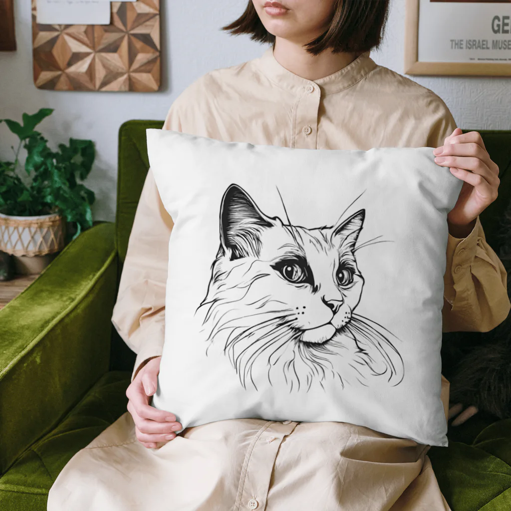 Matsue Hannaのクリクリお目目のラグドール Cushion