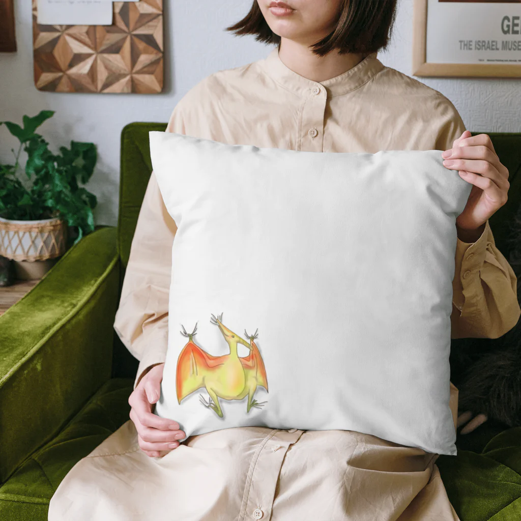 ひつじときのこのプテラノドンついてますよ Cushion