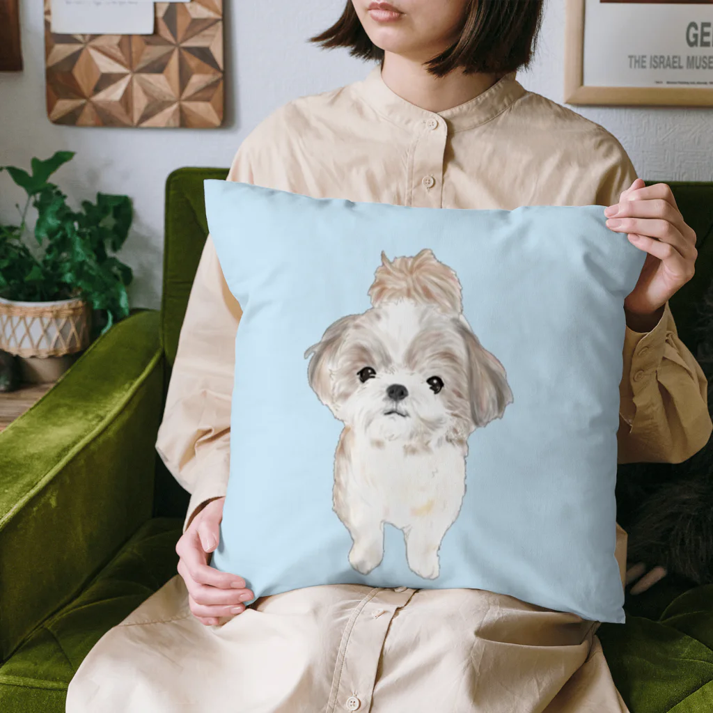 hanapecha_wannyanのシーズーちゃんおすましポーズ Cushion