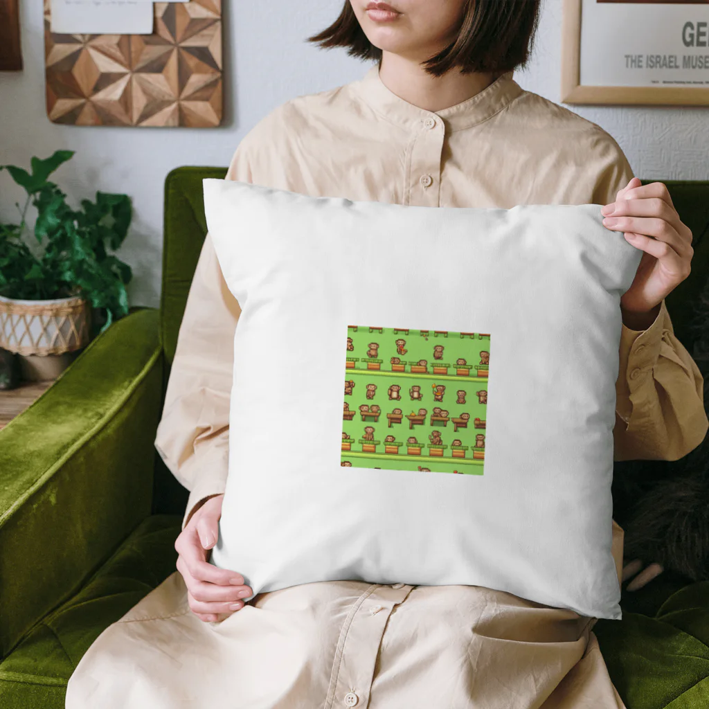 yuhi04のフルーツバーを食べる猿 Cushion