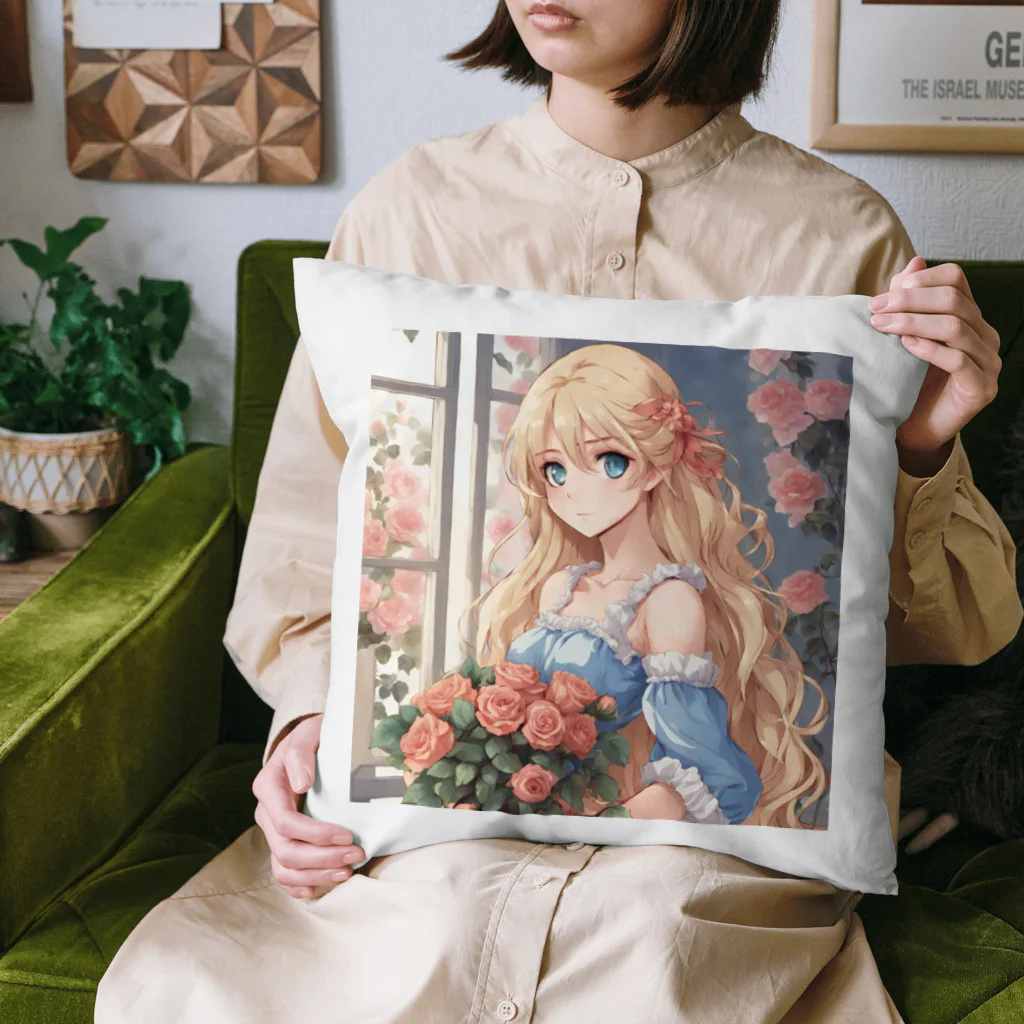 プリンゴブリンの花束バラ子さん Cushion