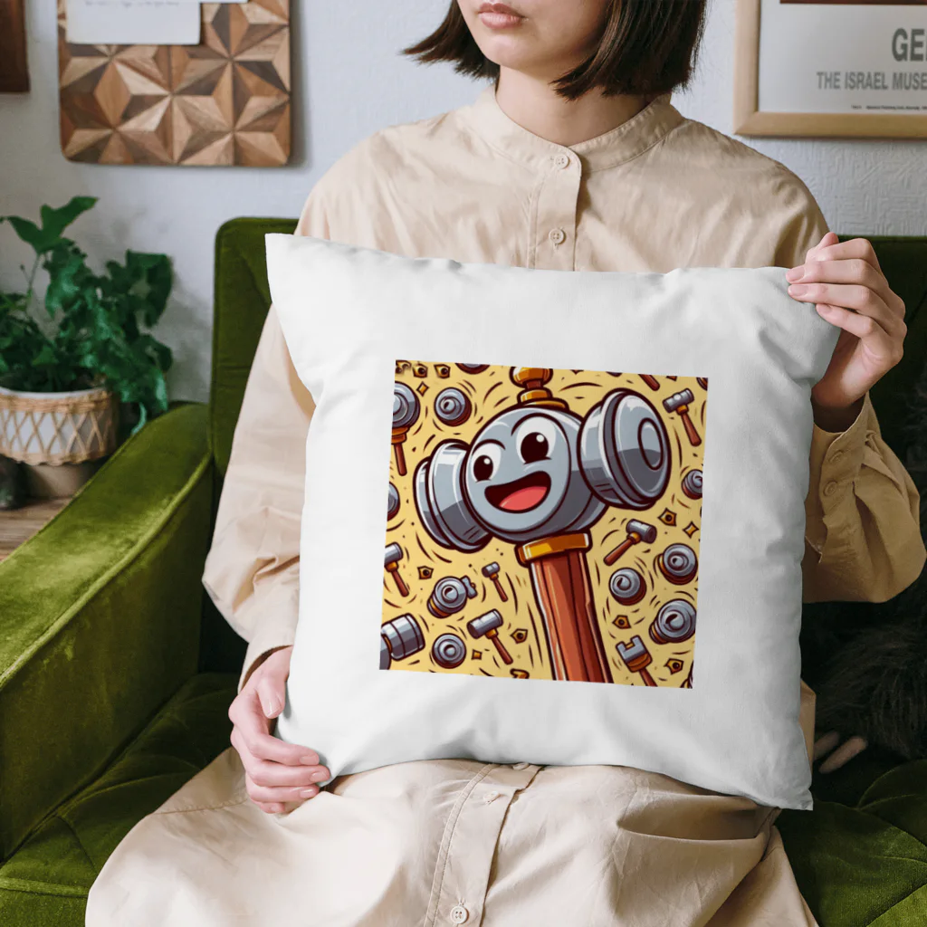 gorimakesの大工シリーズハンマーくん Cushion