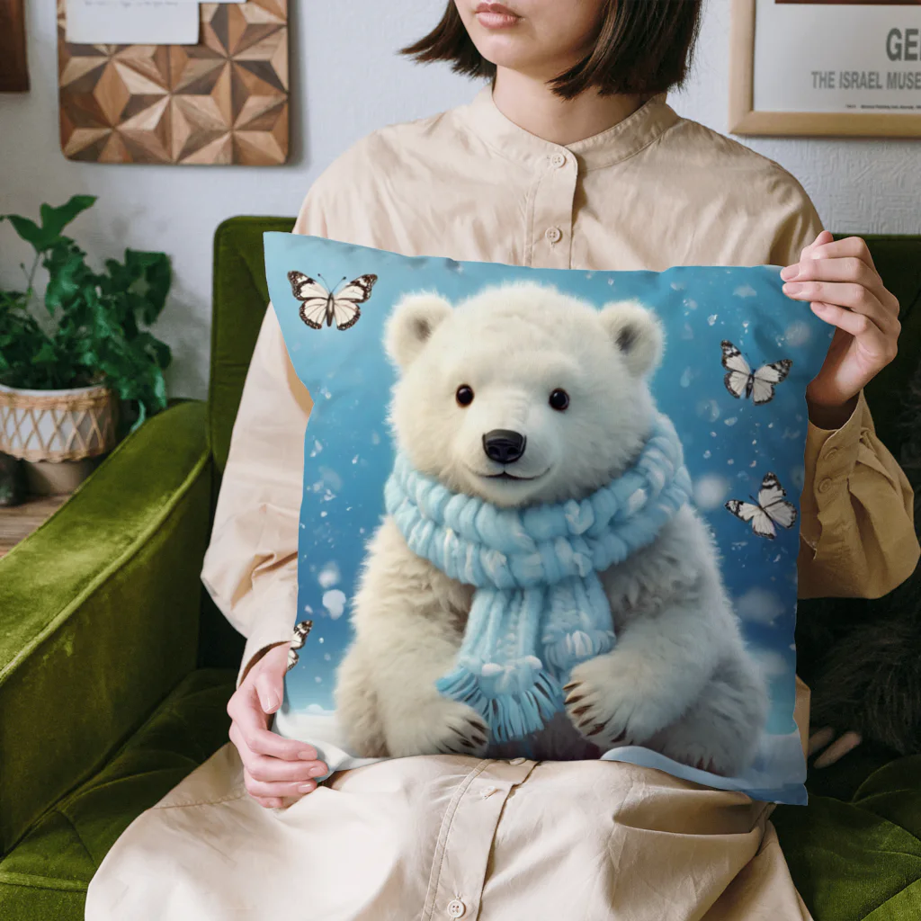 りんりんの可愛いシロクマちゃんショップ　かわいいよ！の白くま Cushion