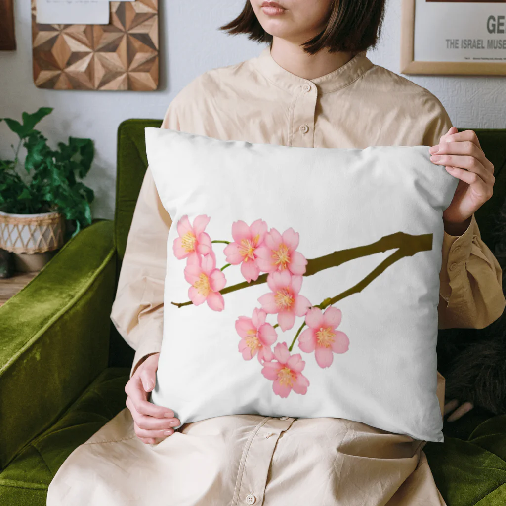 紅藤コミミズクの桜 Cushion