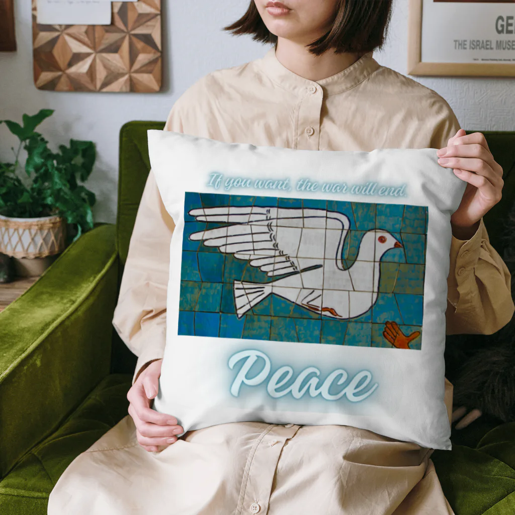 Earth-HarmonyのPeace　平和の鳩 Cushion