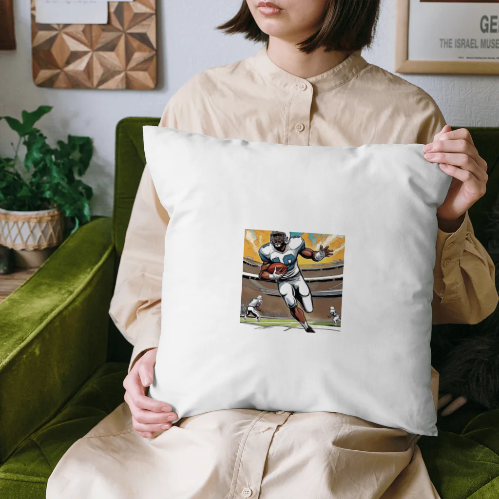 こたつの駆け抜けるアメフト選手 Cushion