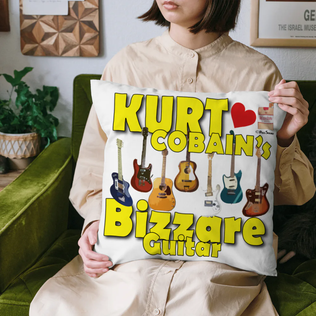 PHSG SOUND 音楽とアートのBIZZARE GUITAR ビザールギター KURT COBAIN カートコバーンⅡ クッション